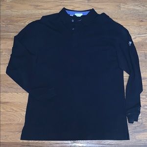 Cutter & Buck long sleeve navy blue polo